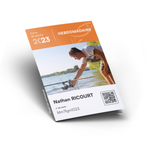 Carte Hebdomadaire  pour un membre AAPPMA