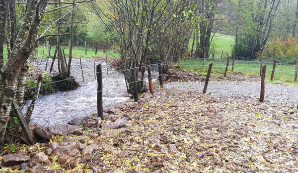 Site après suppression du passage busé